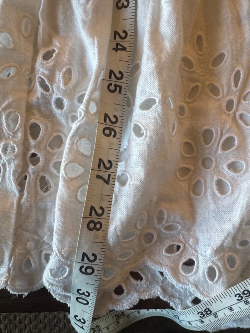 LOFT NWT Romantic Coastal White Eyelet Long Sleeve Boho Chic Mini Dress - Picture 10 of 12